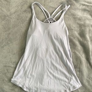 Lululemon tank top with built in sport bra and razor back straps